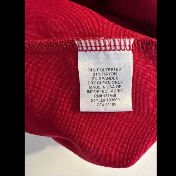 JUDE CONNALLY Stella Shift Sheath Dress Red Ponte Knit Workwear Office Career - Picture 9 of 10